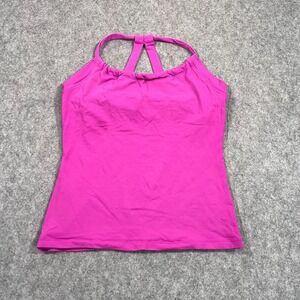 Prana Magenta Pink Quinne Chakara Sleeveless Strappy Tank Top Women's Size Large